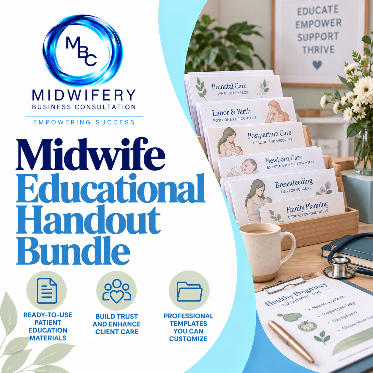 Midwife Educational Handout Bundle